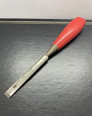 Footprint Tool Chisel Made Sheffield England  1/2   Red Handle • $13.50