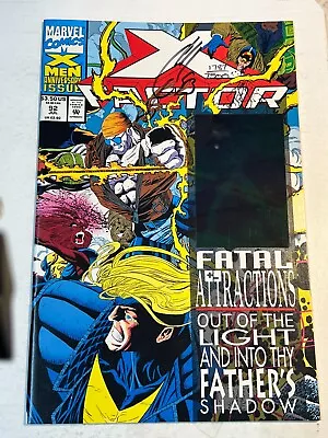 X-Factor #92 Marvel 1993 Fatal Attractions Hologram SIGNED | Combined Shipping B • $50