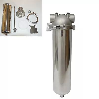 Stainless Steel Filter Housing For 10 L Cartridges 3/4 NPT With Bracket 145 PSI • $105.28