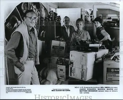 1983 Press Photo Jason Robards Marsha Mason Matt Broderick Max Dugan Returns • $19.99