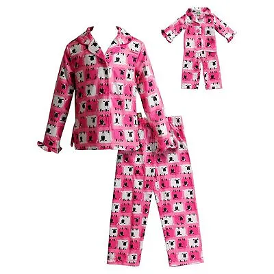 Girl 5-12 And 18  Doll Matching Sheep Winter Pajamas Outfit Fit American Girl • $21.99