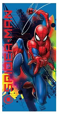 Marvel Comics Amazing Spider-Man Bath Beach Towel 137 X 70 Cm. Fast Dry • £10.99