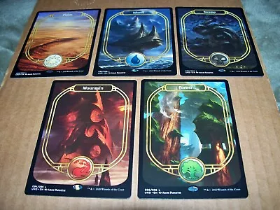 Unsanctioned 5 Full Art Basic Land Set NM/M Plains Island Swamp Forest Mountain • $9.95