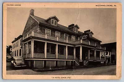 Postcard McConnellsburg PA Fulton House Hotel On Lincoln Highway • $7.95