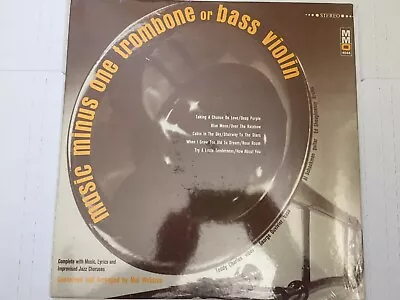 SEALED Music Minus One Mal Waldron Trombone Bass Violin Vinyl LP MMO W/booklet • $9