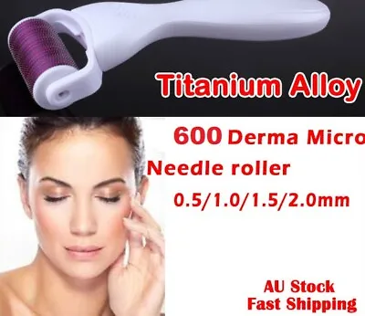 $16.99 • Buy Titanium 600 Derma Roller  Micro Needle Skin Care  Needles Scars Anti Aging N2