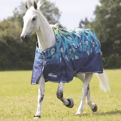 £49.99 • Buy New Shires Highlander Original Lite Turnout Rug Lime Peacock Colour 5' To 7'3 
