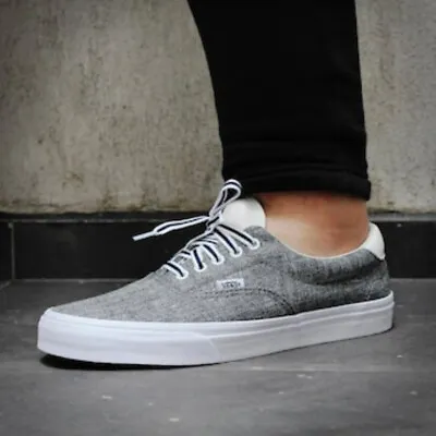 VANS Shoes ERA 59 (Varsity) Frost Gray Blanc De Blanc US SIZE Skateboard Sneaker • $59