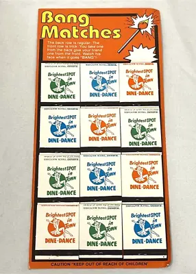 New NOS Vintage Prank Gag Joke Bang Matches Store Display Card • $44