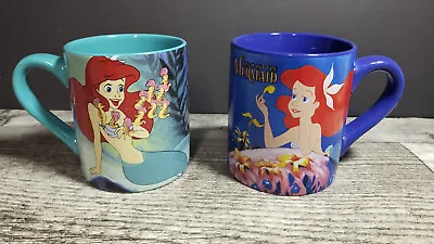 Disney Little Mermaid Set Of 2 Vintage 12 Oz Coffee Tea Mugs- New Without Tags • $20