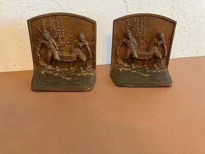 Solid Brass Bookends Pirates & Ship (Nice) • $34.95