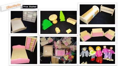 £10 • Buy Wooden Dolls House Furniture Bundles, Early Learning Centre My Little Home