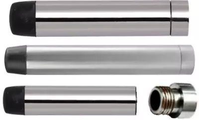 3  Projection Concealed Fix Door Stop Pencil Wall Mounted Skirting Chrome /Satin • £5.95