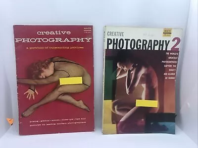 Two (2) Vintage Pin Up Photography Books: GLAMOR PHOTOS CREATIVE PHOTOGRAPHY • $25