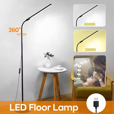 £18.99 • Buy LED Floor Lamp 360° Adjustabe Standing Light Reading Eyelash Gooseneck Light UK