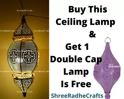 Moroccan Lantern Lamp Shades Lighting Turkish Hanging Lamp Hole Seljuks Pattern • $124.69