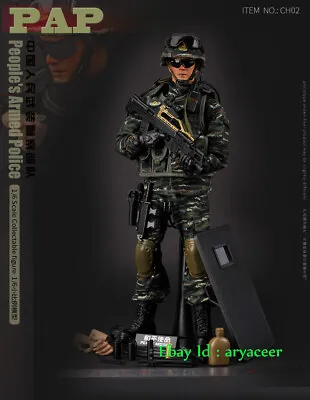 Soldier Model  1/6 Peace Mission China Police Movable Multi-Weapon Accessories  • £59.99