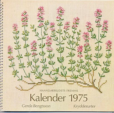 Haandarbejdets Fremme Calendar From  1975 Designed By Gerda Bengtsson • $34.95