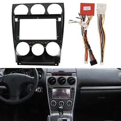 For 2004-2016 Mazda 6 Stereo Radio Double Din Install Dash Panel Kit Harness New • $54.99