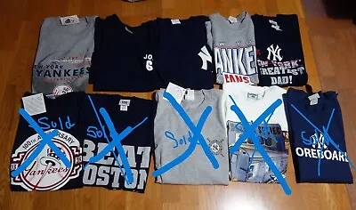 New York Yankees Baseball T-Shirts Tee Shirts Medium Choose From 5 Styles New • $9.99