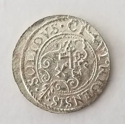 1600 Sigismund III Vasa Solidus (Schilling) Poland Silver Coin • $15.08