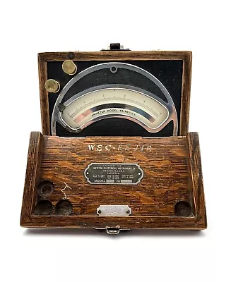 Vintage Weston D . C Ammeter Electrical Instrument Model 45 No 8969 • $21.45