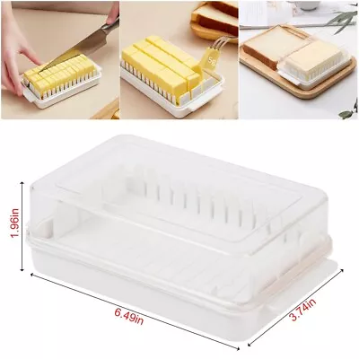 Butter Keeper Storage Box Container Cutter With Lid Home Restaurant Butter Dish • $13.89