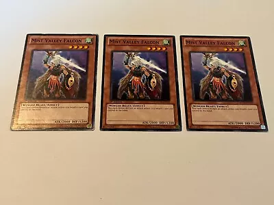 3x Mist Valley Falcon - SDDL-EN012 Yugioh Yu Gi Oh! 3 X3 Playset Mixed • $2.81