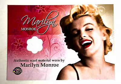 2007 Marilyn Monroe Costume Card Authentic Piece Of Scarf Breygent MP1 • £48.19