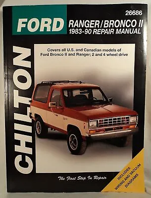 Ford: Ranger/Bronco II 1983-90 Repair Manual (Chilton's Total Car Care Repair M • $27.99