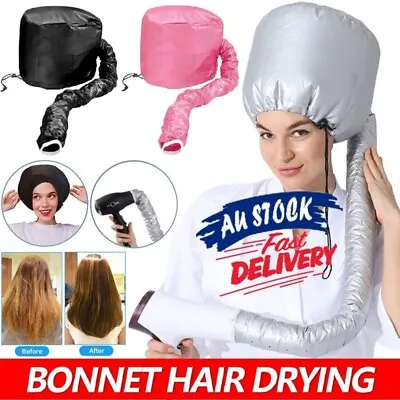 Portable Soft Hair Care Blow Dryer Attachment Drying Cap Bonnet Hood Hat Diffuse • $9.98