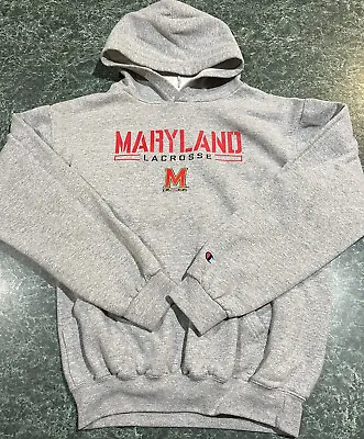 MARYLAND TERRAPINS Lacrosse Graphic Sweatshirt Hoodie YOUTH Size XL (14-16) • $24.47