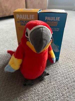 Paulie The Talking Parrot Plush Toy Red • $16.79