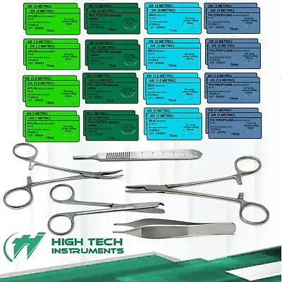$10.99 • Buy Training Suture Threads Emergency First Aid Kit Tools Wound Treating Practice