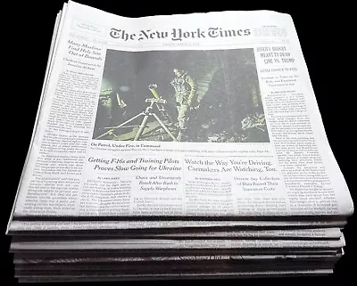 The New York Times Newspaper LOT/8 March 12 13 14 16 17 18 19 20 - 2024 • $35