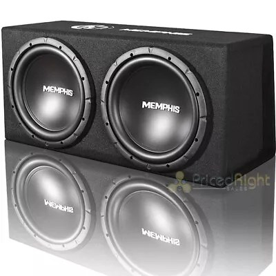 Memphis Audio Dual 12  Subwoofers With Ported Enclosure 1000 Watts Max SRXE212V • $209.95