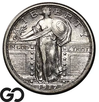 1917-D Standing Liberty Quarter Type 1 Choice AU++ • $164.52