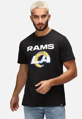Recovered NFL Cotton T-Shirt Los Angeles Rams Football Team Men Pull Over Tee • £15.99