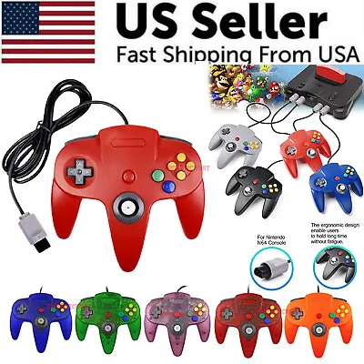 New Wired Controller Joystick Compatible With Nintendo 64 N64 Video Game Console • $14.89