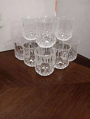 Cristal D'Arques Longchamp France Set Of 12 Shot Glasses 2-1/4  Preowned 2 Oz. • $39.95