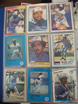 1985 Toronto Blue Jays Fire Safety Set Manny Lee Autographed Baseball Card  • $10.39
