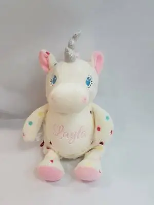 Personalised Cubbies Spotty Unicorn Teddy Bear New Baby / Christening Gift BOX • £17.99