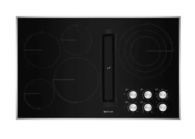 $2199 • Buy JennAir 36 Inch Wide 5 Burner Electric Cooktop With Downdraft JED3536GS