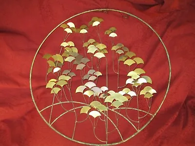 CURTIS C JERE Gingko TREE SCULPTURE MID CENTURY Wall Art 37  1981 MCM • $350