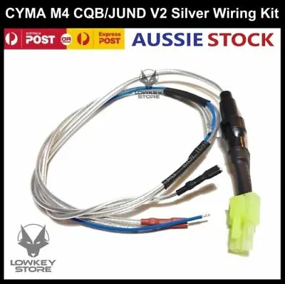 CYMA-M4 CQB V10/JUND V2 Silver Wiring Kit Gel Blaster Gearbox Replacement Part • $29.95