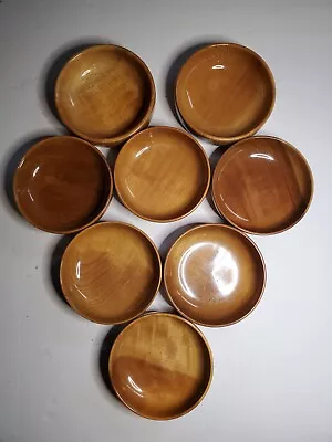 Vintage Lot Of 8 Oregon Myrtlewood Wood Bowls 5.5  Great Condition • $75.99