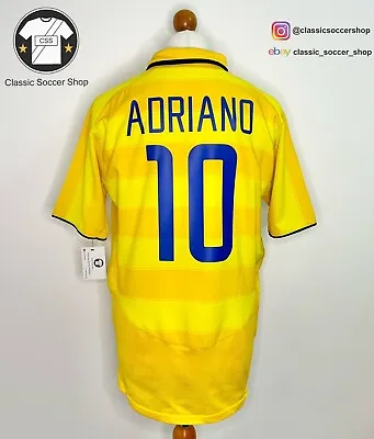 Inter Milan ADRIANO #10 2003/04 Away Shirt Large / L • £99.99