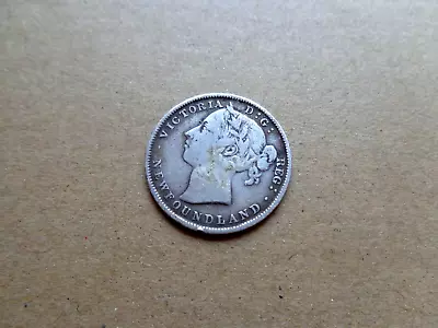 Canada Coin Newfoundland 20 Cents 1900 Queen Victoria (ab) • $14.38