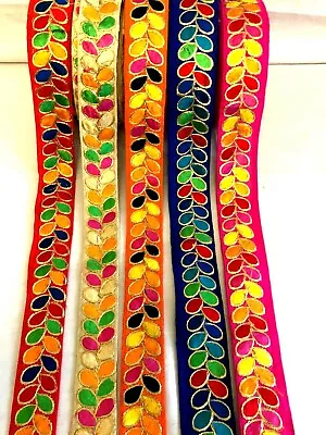 3c) 1 Meter With Lurex Ribbon Sewing Craft Trimming Haberdashery Embellishment • £2.80