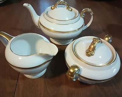 1920's Victoria CzechSlovakia China. Teapot Creamer Sugar Bowl See Description • $40